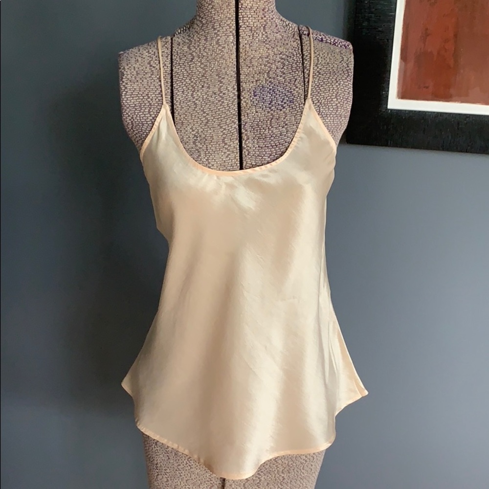 Giorgio Armani light peach silk camisole top XS(2)